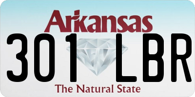 AR license plate 301LBR
