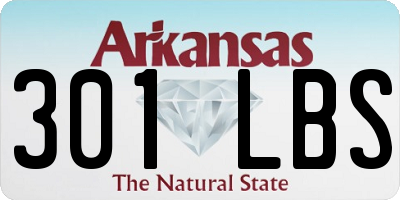 AR license plate 301LBS