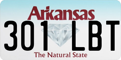 AR license plate 301LBT