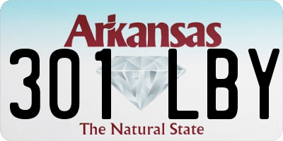 AR license plate 301LBY