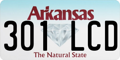 AR license plate 301LCD