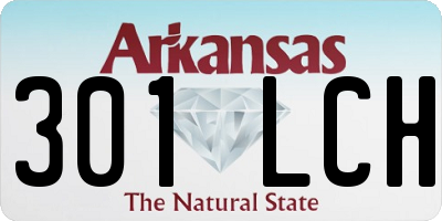 AR license plate 301LCH