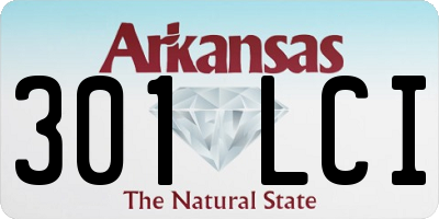 AR license plate 301LCI