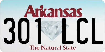 AR license plate 301LCL
