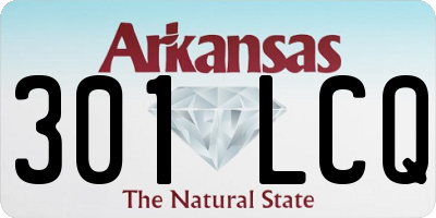 AR license plate 301LCQ