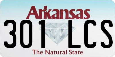 AR license plate 301LCS