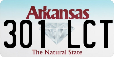 AR license plate 301LCT