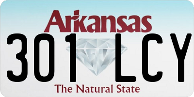 AR license plate 301LCY