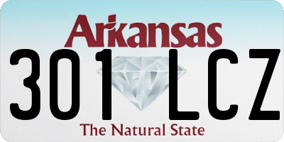 AR license plate 301LCZ