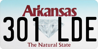 AR license plate 301LDE