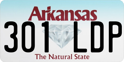 AR license plate 301LDP