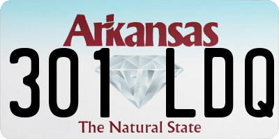 AR license plate 301LDQ