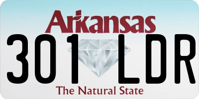 AR license plate 301LDR