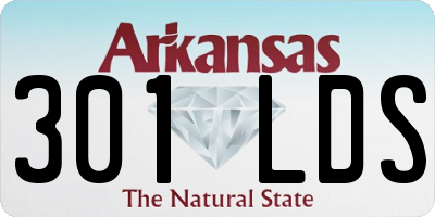 AR license plate 301LDS