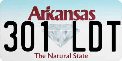 AR license plate 301LDT