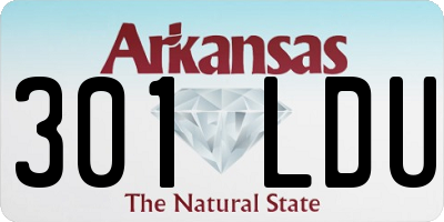 AR license plate 301LDU