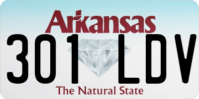 AR license plate 301LDV