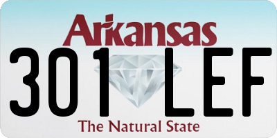 AR license plate 301LEF
