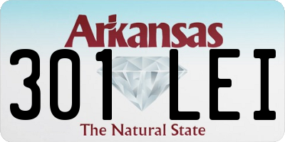 AR license plate 301LEI