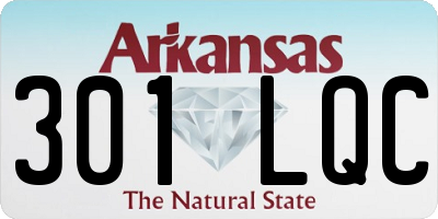 AR license plate 301LQC