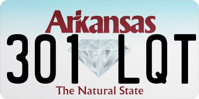 AR license plate 301LQT