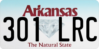 AR license plate 301LRC