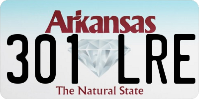 AR license plate 301LRE