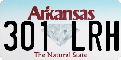 AR license plate 301LRH