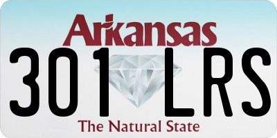 AR license plate 301LRS