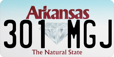 AR license plate 301MGJ