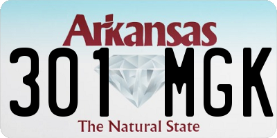 AR license plate 301MGK