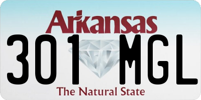 AR license plate 301MGL