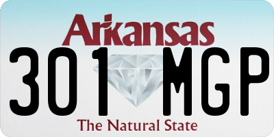 AR license plate 301MGP