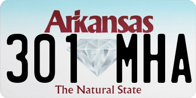 AR license plate 301MHA
