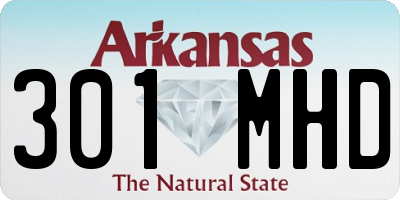 AR license plate 301MHD