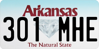 AR license plate 301MHE