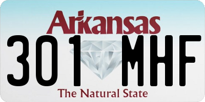 AR license plate 301MHF