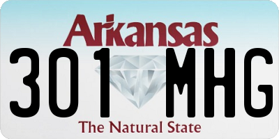 AR license plate 301MHG