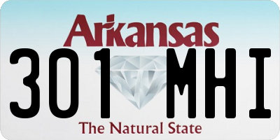 AR license plate 301MHI