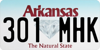 AR license plate 301MHK