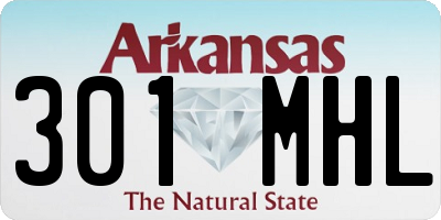 AR license plate 301MHL