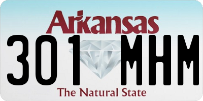 AR license plate 301MHM