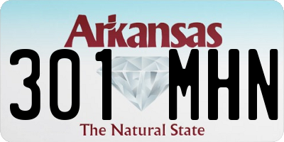 AR license plate 301MHN