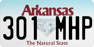 AR license plate 301MHP