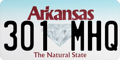 AR license plate 301MHQ