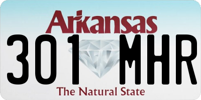 AR license plate 301MHR