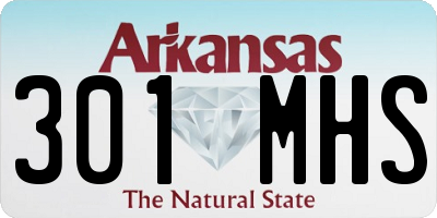 AR license plate 301MHS