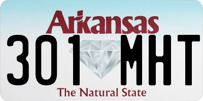 AR license plate 301MHT