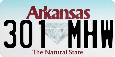 AR license plate 301MHW