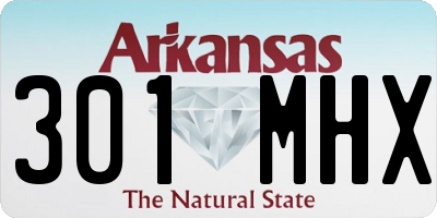 AR license plate 301MHX